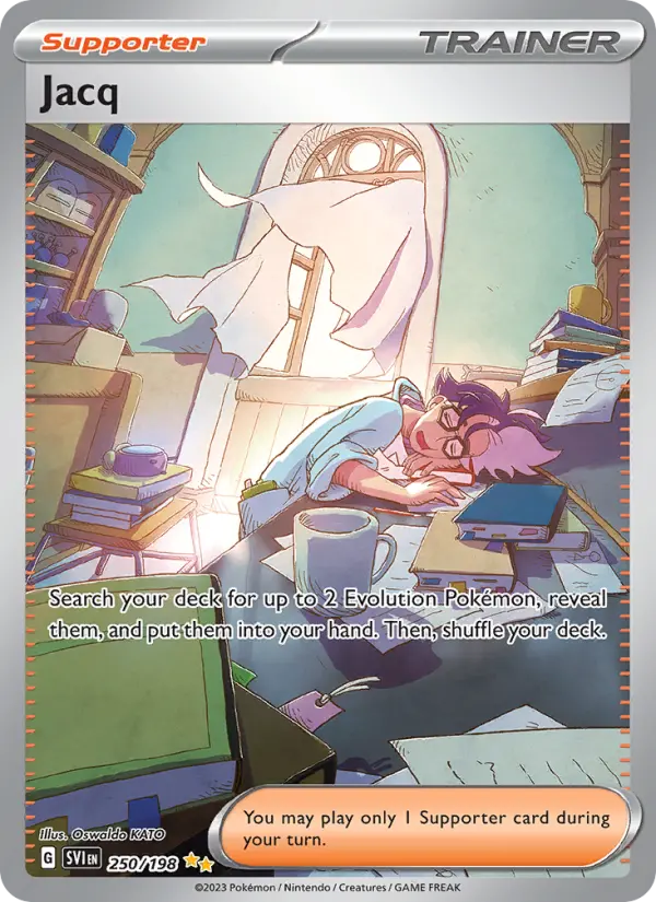 Jacq Special illustration rare Pokemon card #250 from Scarlet & Violet