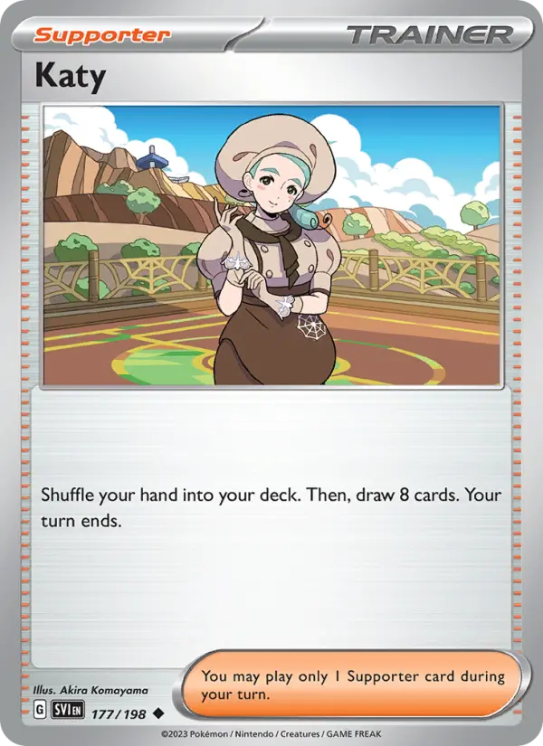 Katy Uncommon Pokemon card #177 from Scarlet & Violet