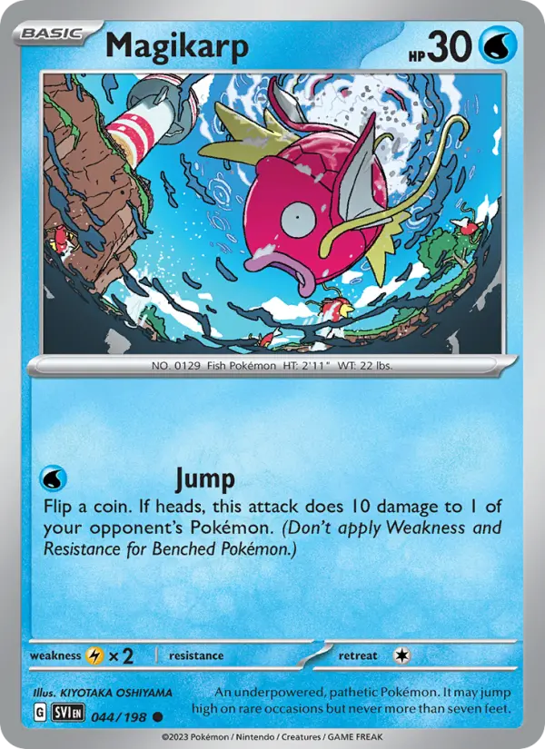 Magikarp Common Pokemon card #044 from Scarlet & Violet