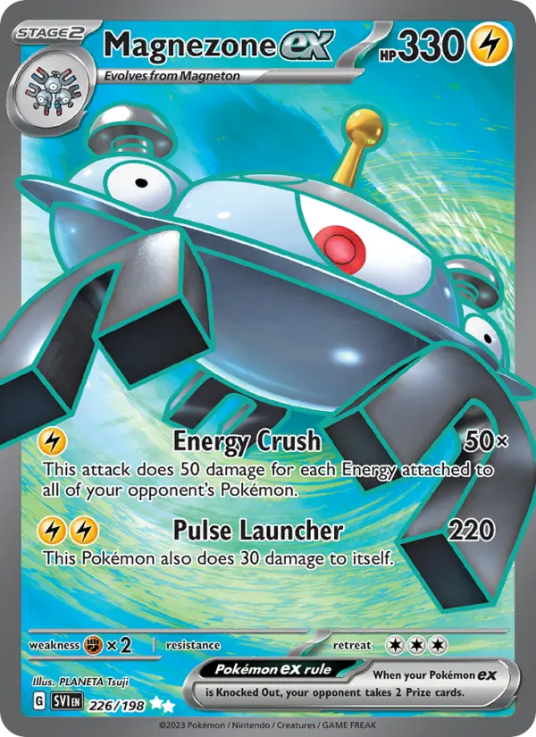 Magnezone ex Ultra Rare Pokemon card #226 from Scarlet & Violet