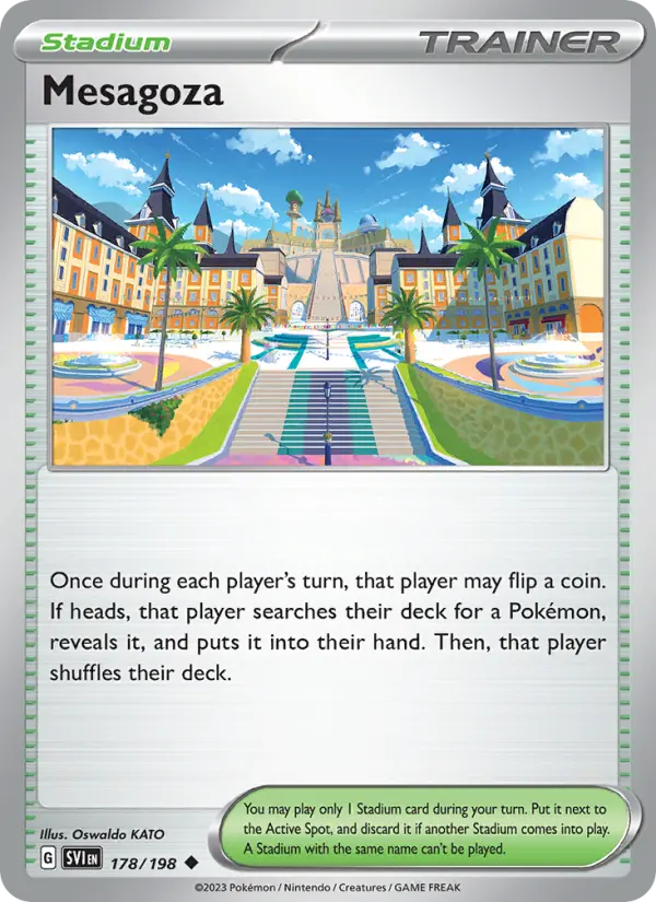 Mesagoza Uncommon Pokemon card #178 from Scarlet & Violet