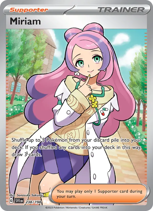 Miriam Ultra Rare Pokemon card #238 from Scarlet & Violet
