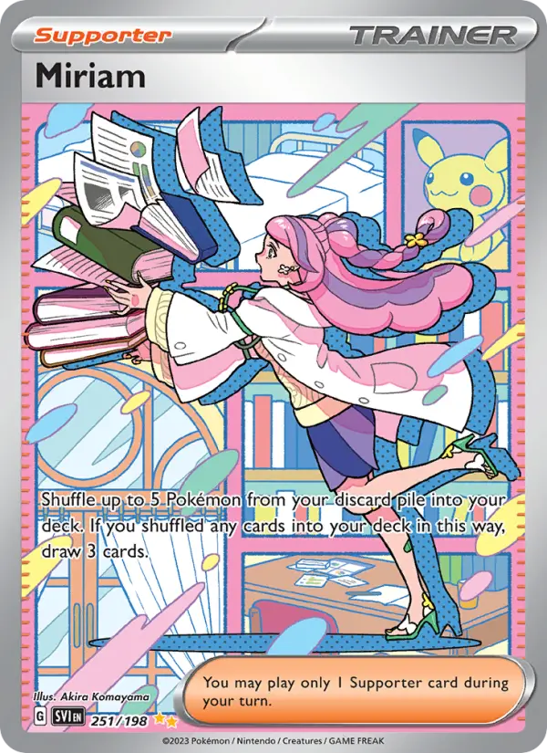 Miriam Special illustration rare Pokemon card #251 from Scarlet & Violet