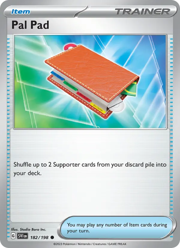Pal Pad Common Pokemon card #182 from Scarlet & Violet