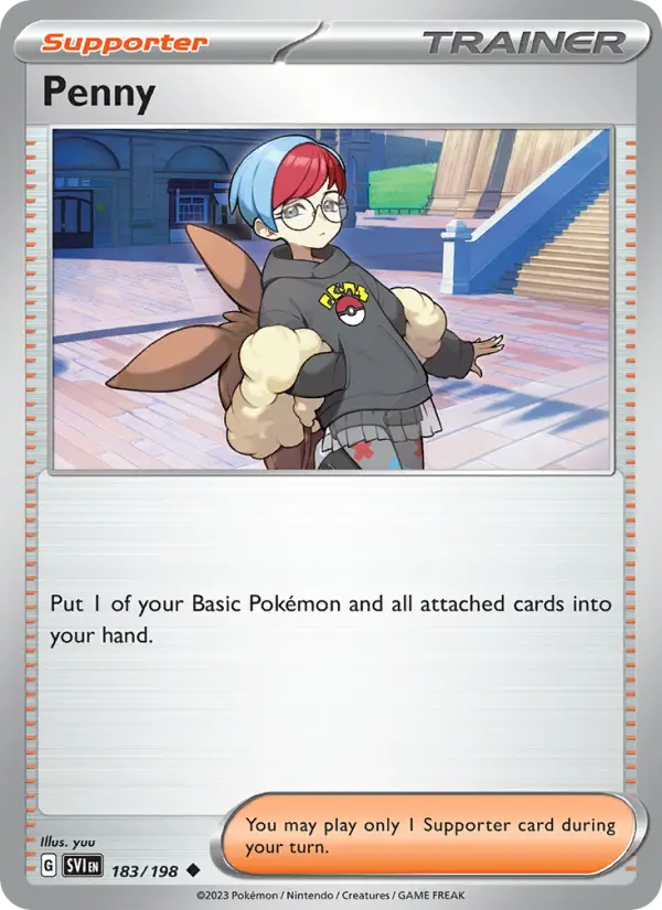 Penny Uncommon Pokemon card #183 from Scarlet & Violet