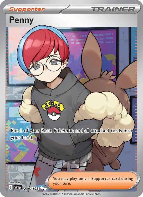Penny Ultra Rare Pokemon card #239 from Scarlet & Violet