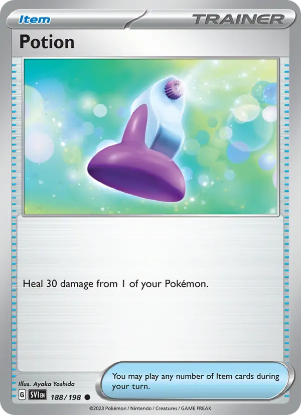 Potion Common Pokemon card #188 from Scarlet & Violet