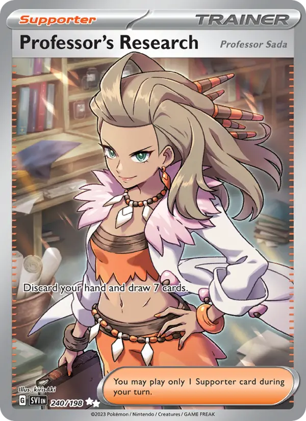 Professor's Research Ultra Rare Pokemon card #240 from Scarlet & Violet