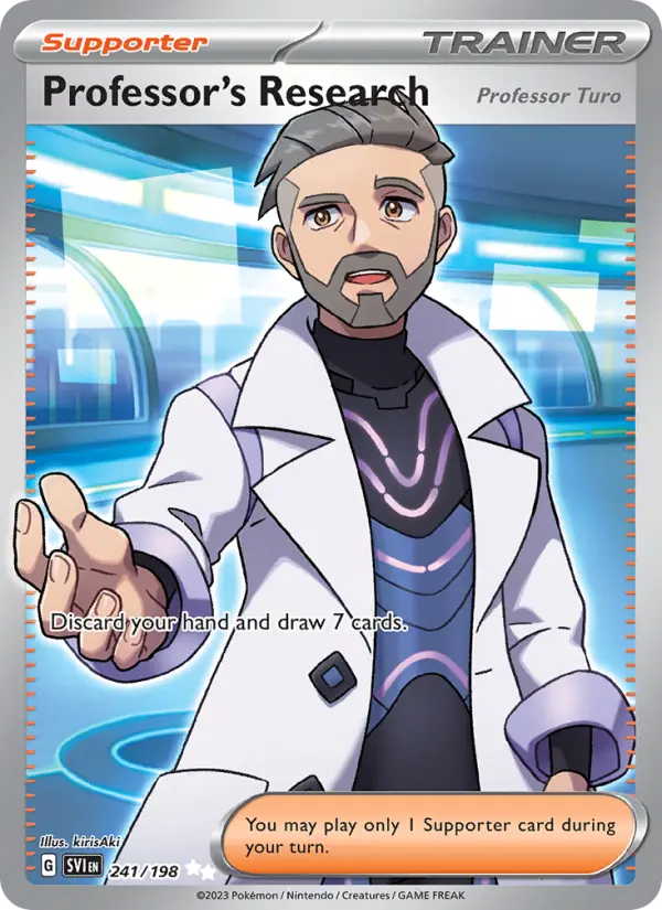 Professor's Research Ultra Rare Pokemon card #241 from Scarlet & Violet