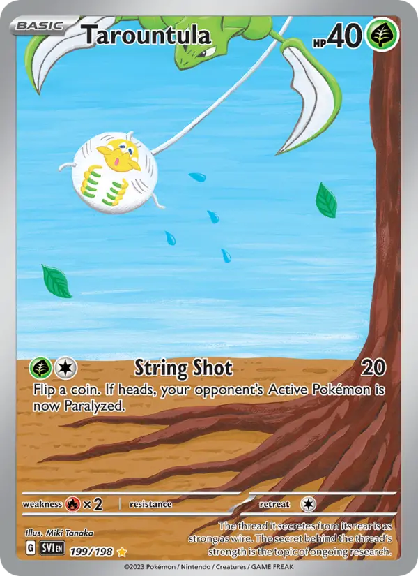 Tarountula Illustration rare Pokemon card #199 from Scarlet & Violet