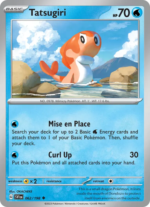 Tatsugiri Uncommon Pokemon card #062 from Scarlet & Violet