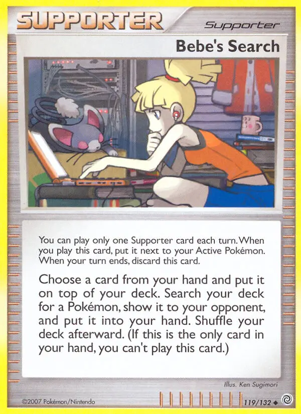 Bebe's Search Uncommon Pokemon card #119 from Secret Wonders