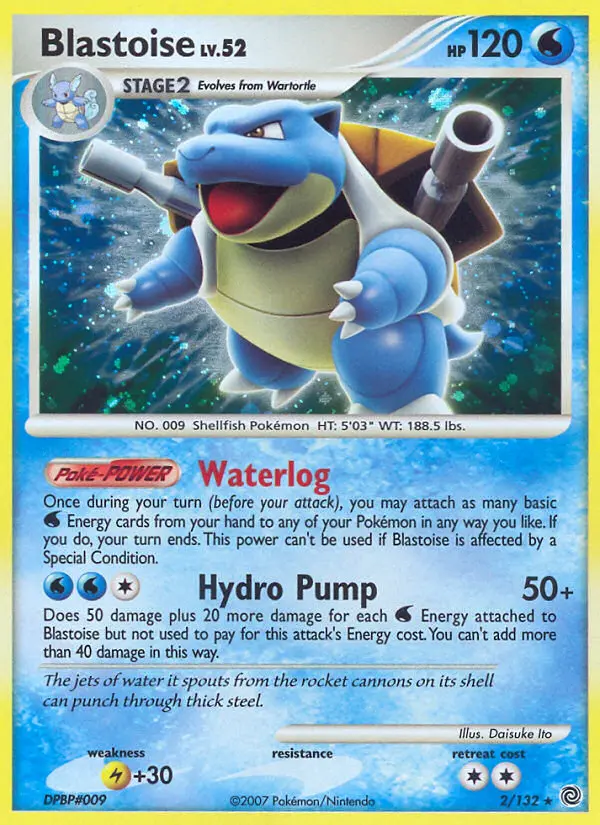 Blastoise Rare Holo Pokemon card #2 from Secret Wonders