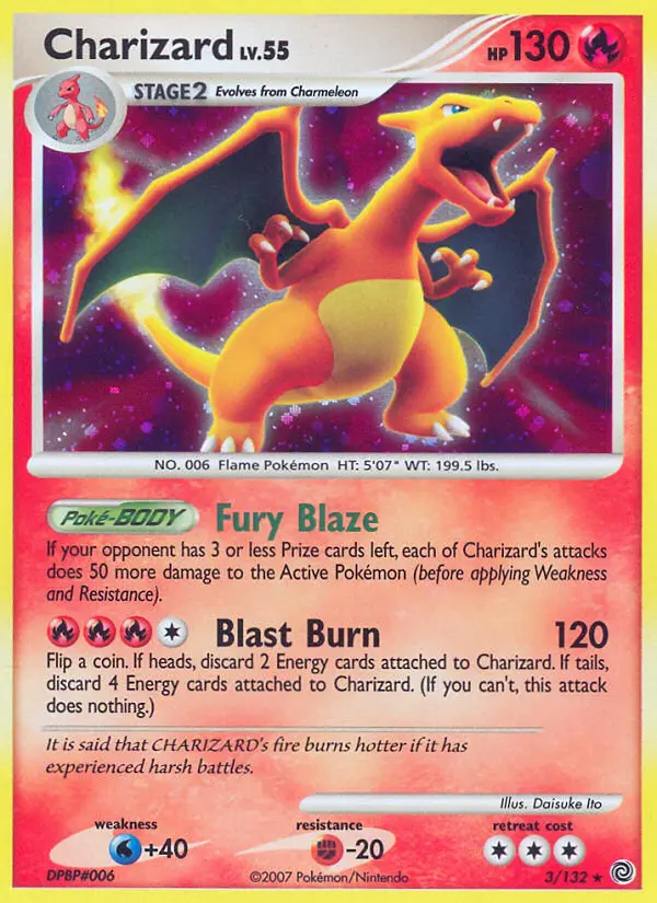 Charizard Rare Holo Pokemon card #3 from Secret Wonders