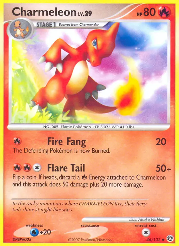 Charmeleon Uncommon Pokemon card #46 from Secret Wonders