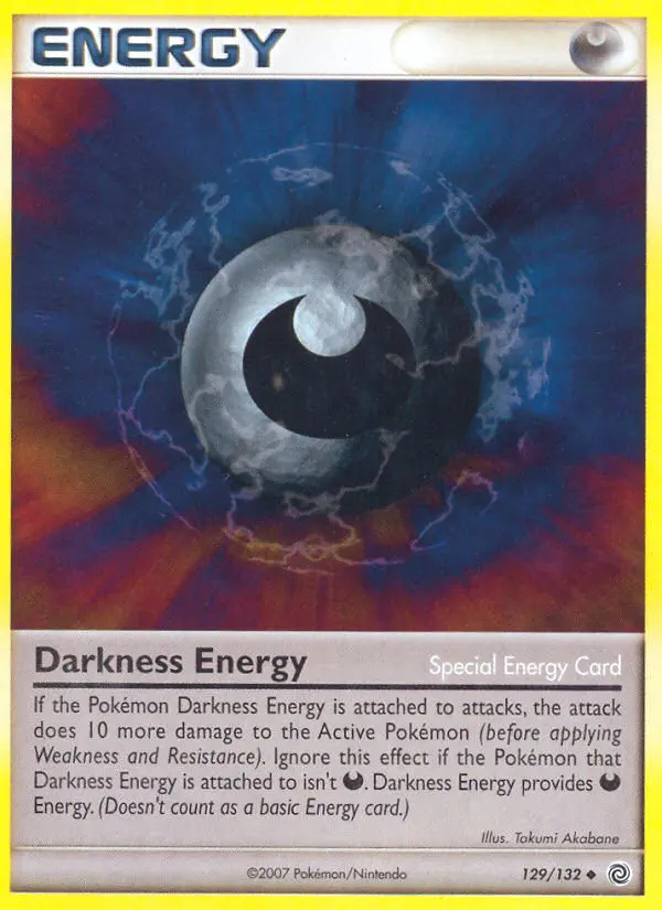 Darkness Energy Uncommon Pokemon card #129 from Secret Wonders