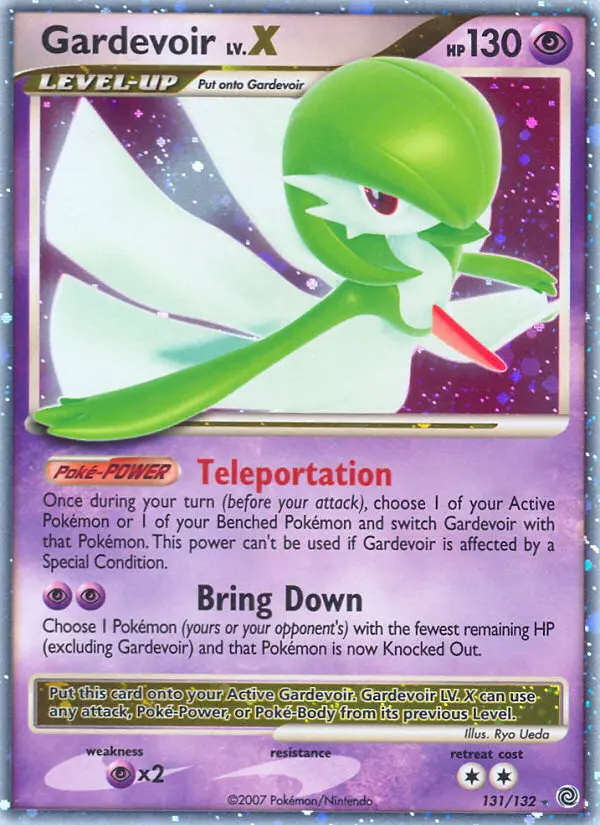 Gardevoir Rare Holo LV.X Pokemon card #131 from Secret Wonders
