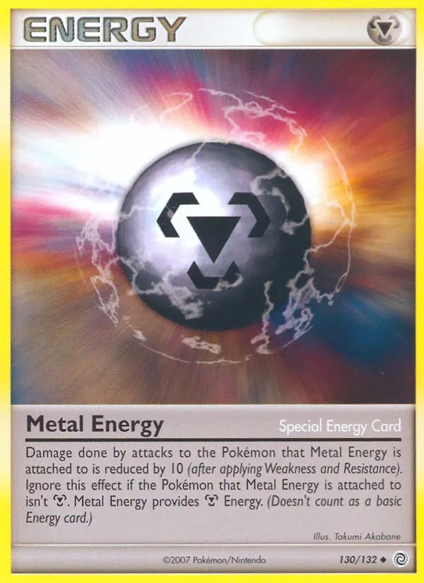 Metal Energy Uncommon Pokemon card #130 from Secret Wonders
