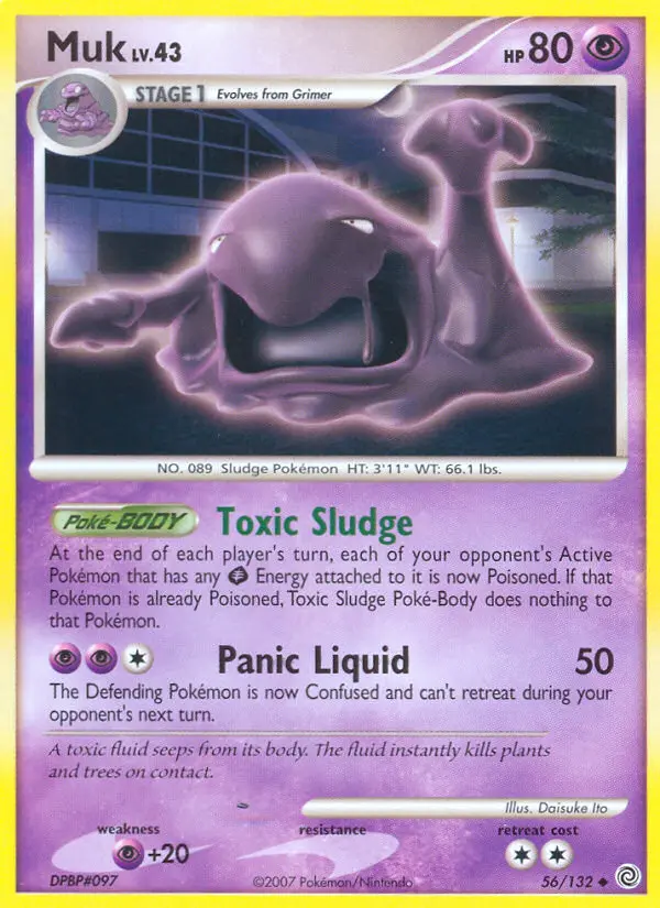 Muk Uncommon Pokemon card #56 from Secret Wonders