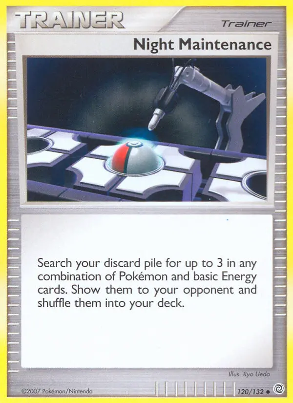 Night Maintenance Uncommon Pokemon card #120 from Secret Wonders