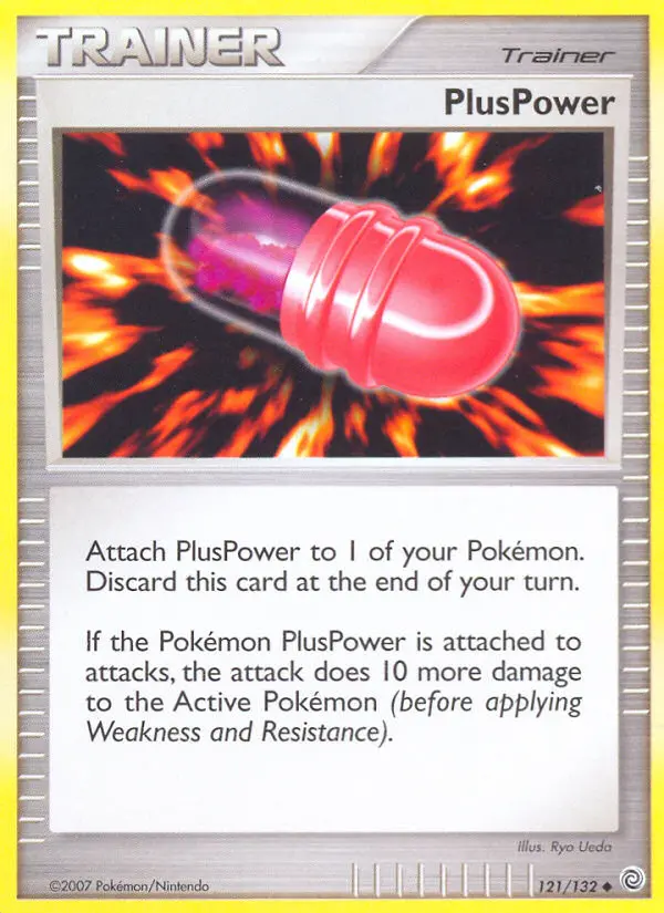 PlusPower Uncommon Pokemon card #121 from Secret Wonders