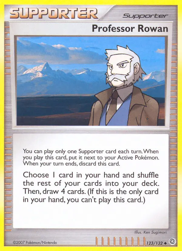 Professor Rowan Uncommon Pokemon card #123 from Secret Wonders
