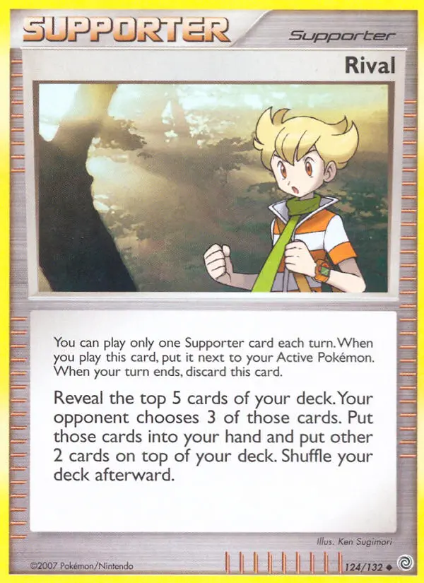 Rival Uncommon Pokemon card #124 from Secret Wonders
