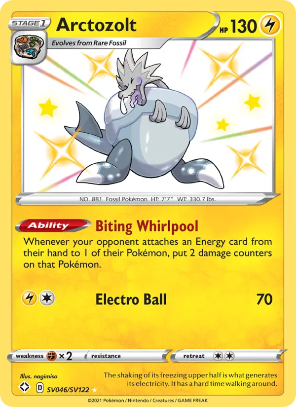 Arctozolt Pokemon card artwork