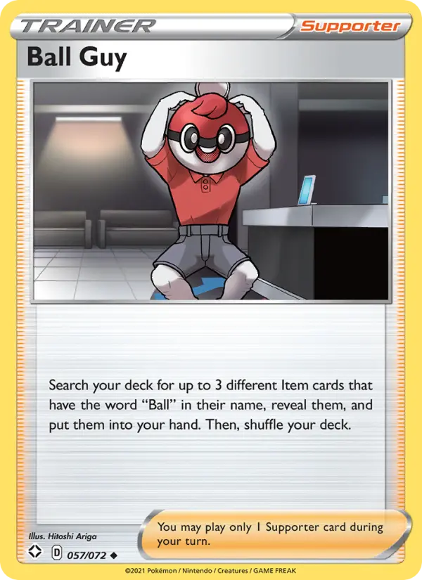Ball Guy Uncommon Pokemon card #57 from Shining Fates