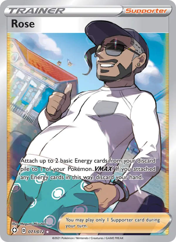 Rose Ultra Rare Pokemon card #71 from Shining Fates