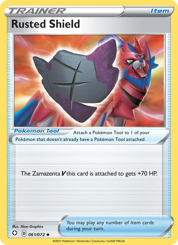 Rusted Shield Uncommon Pokemon card #61 from Shining Fates