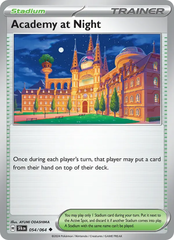 Academy at Night Uncommon Pokemon card #054 from Shrouded Fable