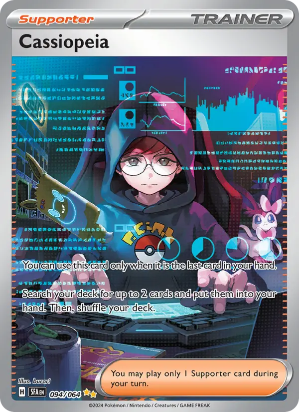 Cassiopeia Special illustration rare Pokemon card #094 from Shrouded Fable