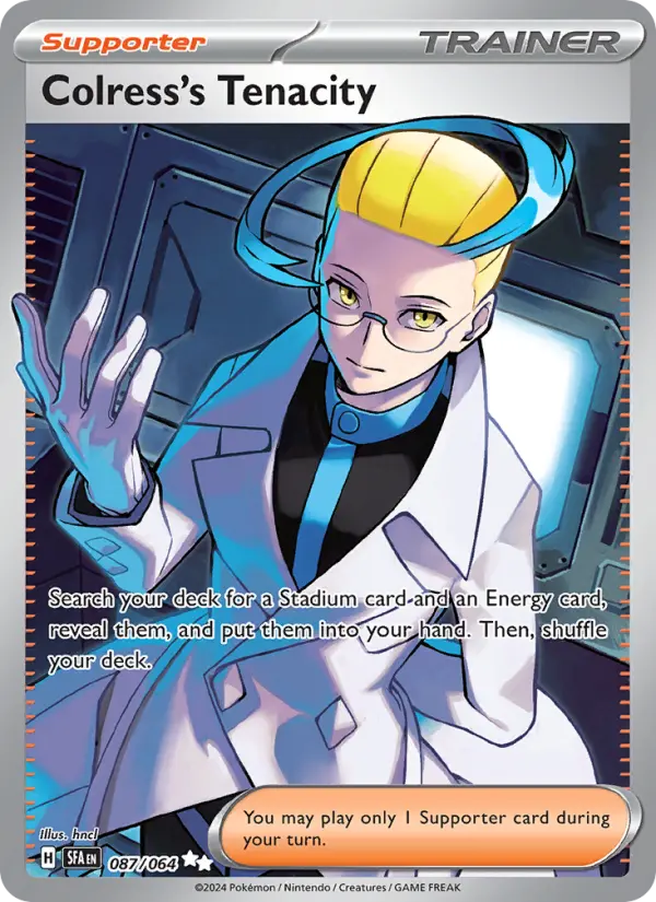 Colress's Tenacity Ultra Rare Pokemon card #087 from Shrouded Fable