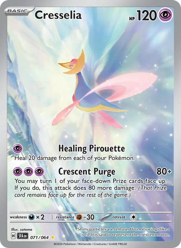 Cresselia Illustration rare Pokemon card #071 from Shrouded Fable