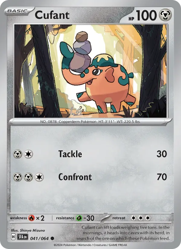 Cufant Common Pokemon card #041 from Shrouded Fable