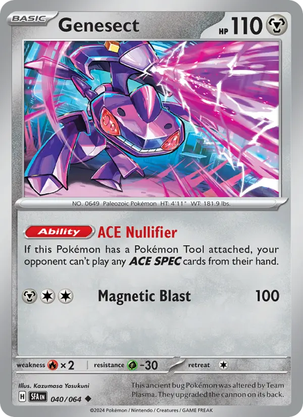 Genesect Uncommon Pokemon card #040 from Shrouded Fable