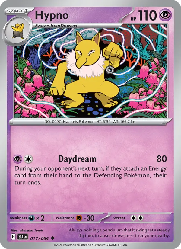 Hypno Uncommon Pokemon card #017 from Shrouded Fable
