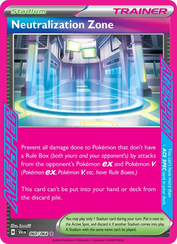 Neutralization Zone ACE SPEC Rare Pokemon card #060 from Shrouded Fable