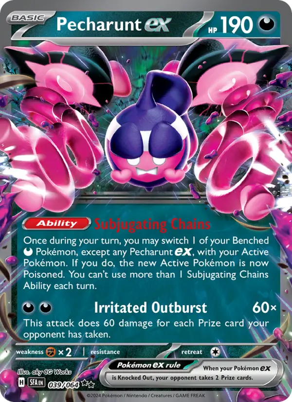 Pecharunt ex Double rare Pokemon card #039 from Shrouded Fable