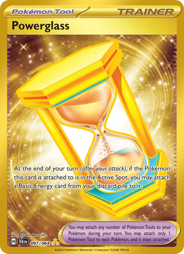 Powerglass Hyper rare Pokemon card #097 from Shrouded Fable