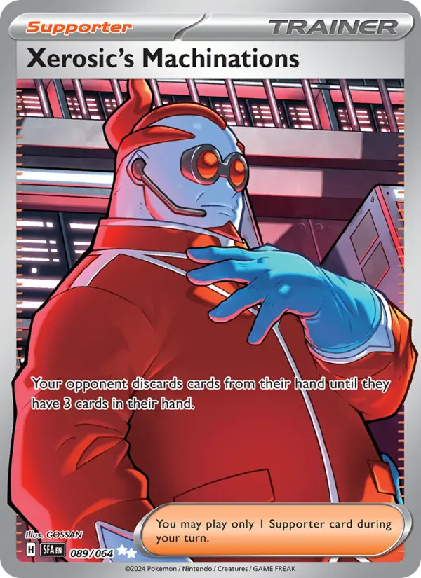 Xerosic's Machinations Ultra Rare Pokemon card #089 from Shrouded Fable