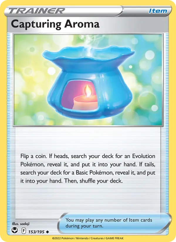 Capturing Aroma Uncommon Pokemon card #153 from Silver Tempest
