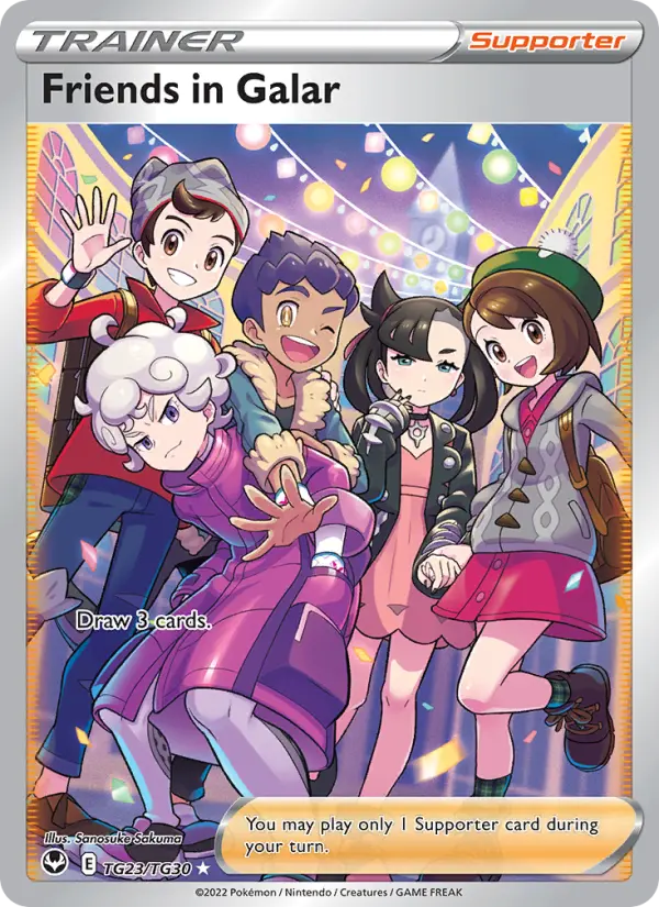 Friends in Galar Full Art Trainer Pokemon card #TG23 from Silver Tempest