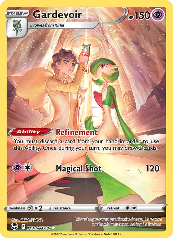 Gardevoir Holo Rare Pokemon card #TG05 from Silver Tempest