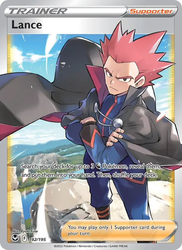 Lance Ultra Rare Pokemon card #192 from Silver Tempest