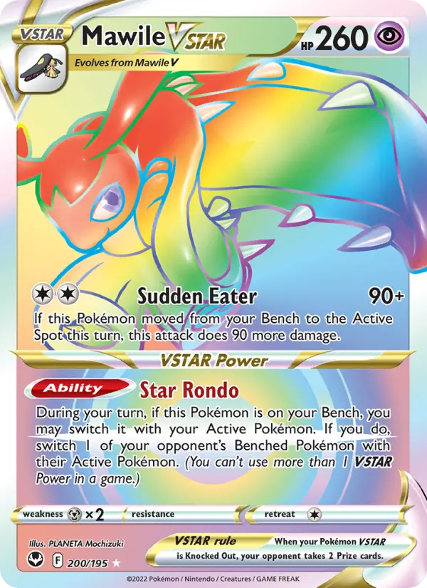 Mawile VSTAR Secret Rare Pokemon card #200 from Silver Tempest