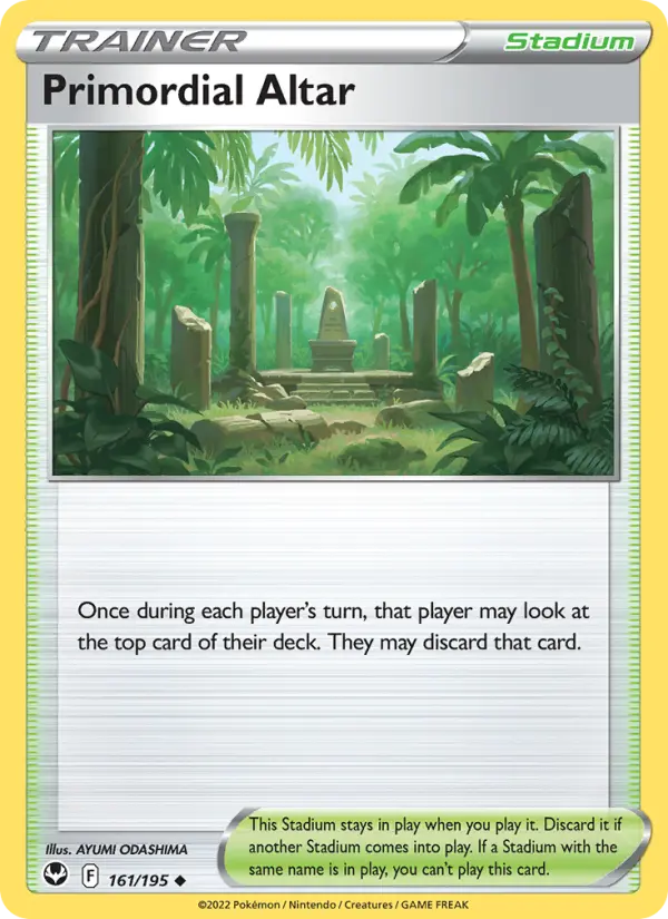 Primordial Altar Uncommon Pokemon card #161 from Silver Tempest