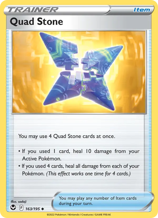 Quad Stone Uncommon Pokemon card #163 from Silver Tempest