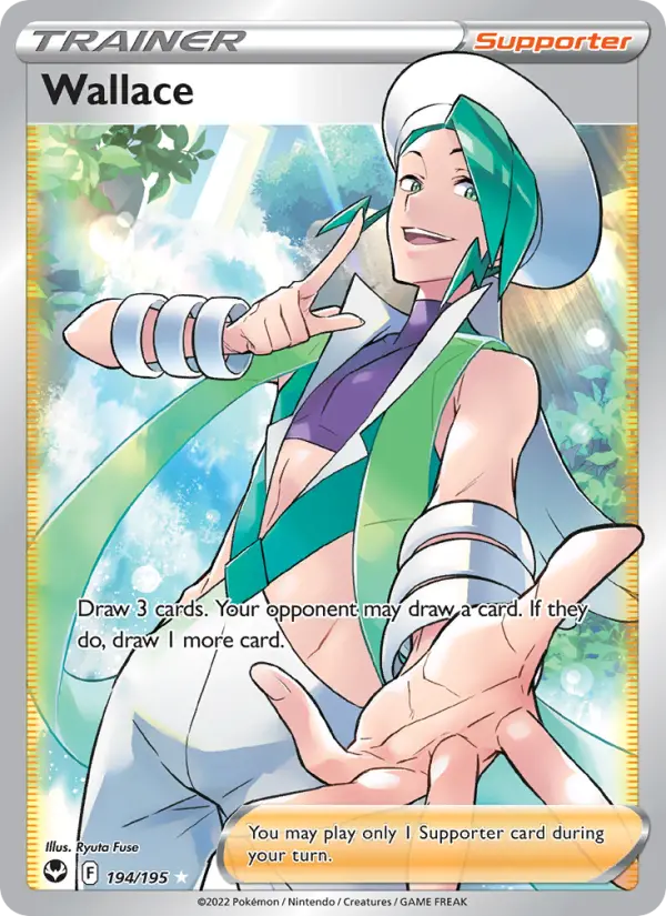 Wallace Ultra Rare Pokemon card #194 from Silver Tempest